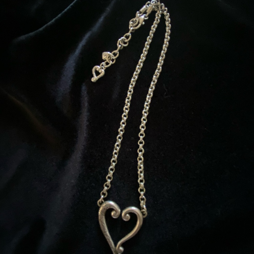 Silver Heart Pendant Necklace - Women Jewelry